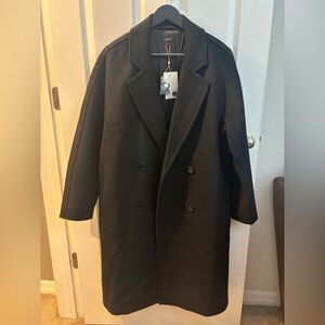 Quince Men's Black Trench Coat
